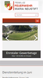 Mobile Screenshot of feuerwehr-marianeustift.at