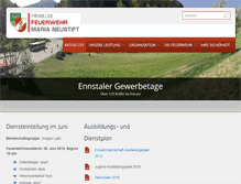 Tablet Screenshot of feuerwehr-marianeustift.at